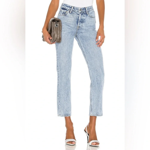 NWT GRLFRND Helena Straight Leg High Waist in All Your Days Size 25 - Picture 1 of 9